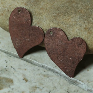 sale, Hand hammered heart dangle drop charm size aprox 17x17mm, select your color and quantity XW01295ACPN Antique copper