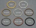 O ring 16mm outer diameter, gold, silver, platinum, gun metal, brass, antique brass, antique copper, select your color and quantity (16Mix)