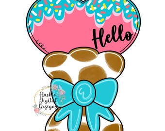 Valentine Heart Bouquet Door Hanger Template (Digital Template)