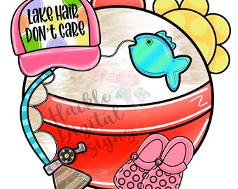 Digital Template: Lake Door Hanger Template, Digital Template, Fishing Door Hanger Template, Summer Door Hanger