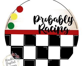 TEMPLATE: Racing Door Hanger Template