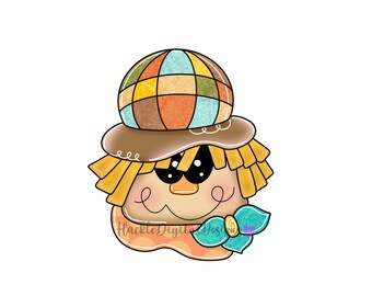 Fall Scarecrow Door Hanger Template (Digital Download)