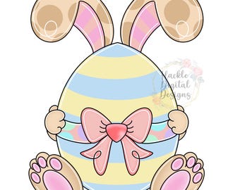 Easter Egg Bunny Door Hanger Template (Digital Download)