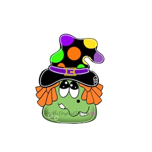 Witch Door Hanger Template, Digital Template, Halloween Witch digital Template