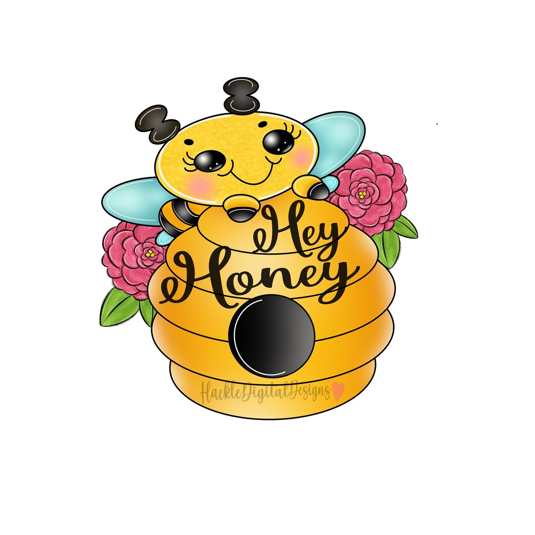 Bumble Bee Digital Template, Digital Template, Bee Door Hanger Template ...