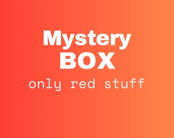 ¡¡¡Caja misteriosa solo con cosas rojas!!!