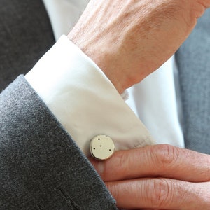 Personalised Constellation Cufflinks in Sterling Silver image 1