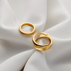 Unique Solid Gold Hidden Message Wedding Ring