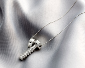 Personalised Nut & Bolt Necklace