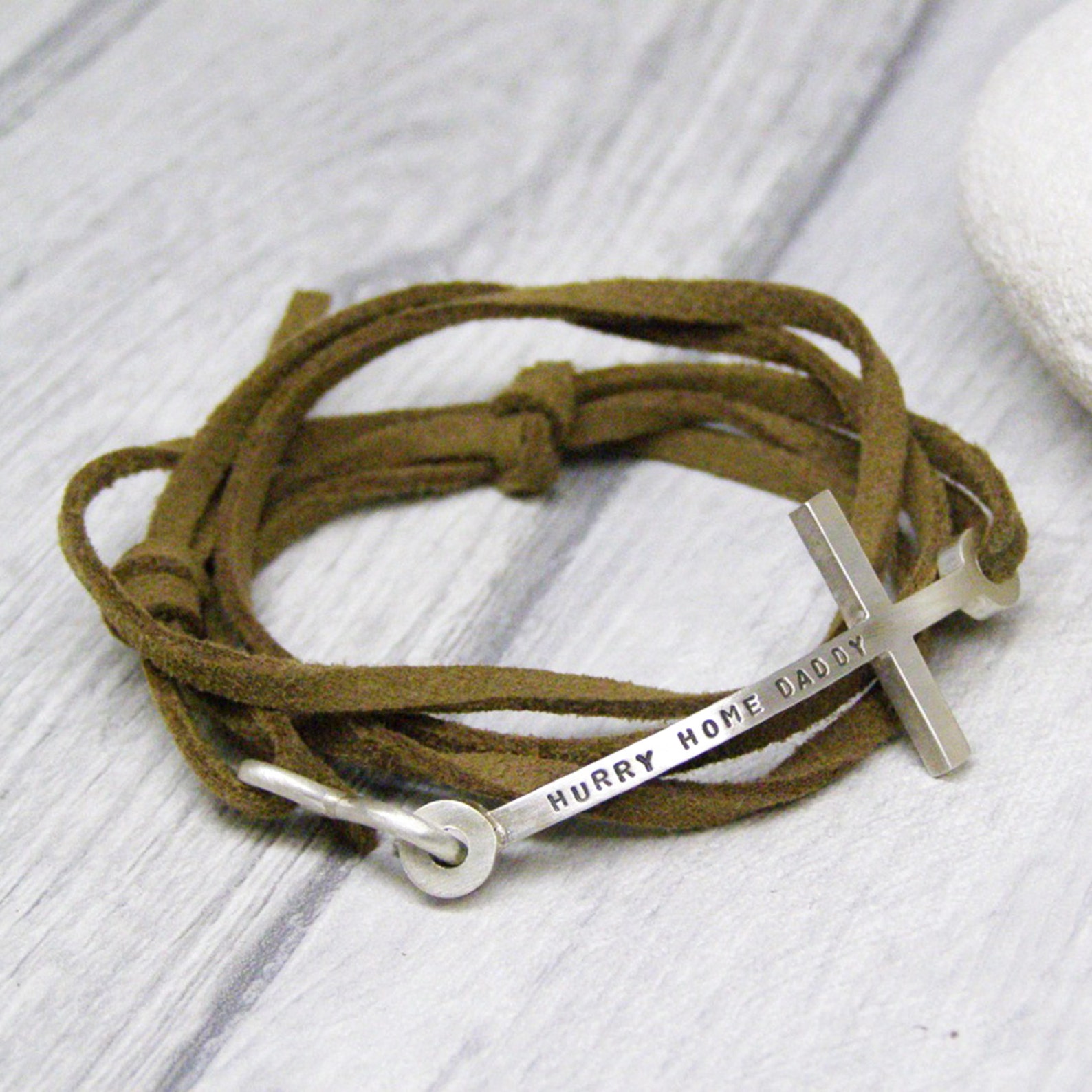 Mens Personalised Sterling Silver Cross Bracelet Etsy