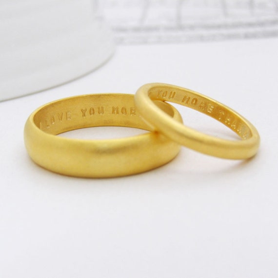 Custom Wedding Bands | Alternative Wedding Bands | Gold Wedding Bands | Personalised Wedding Bands | His & Hers Rings