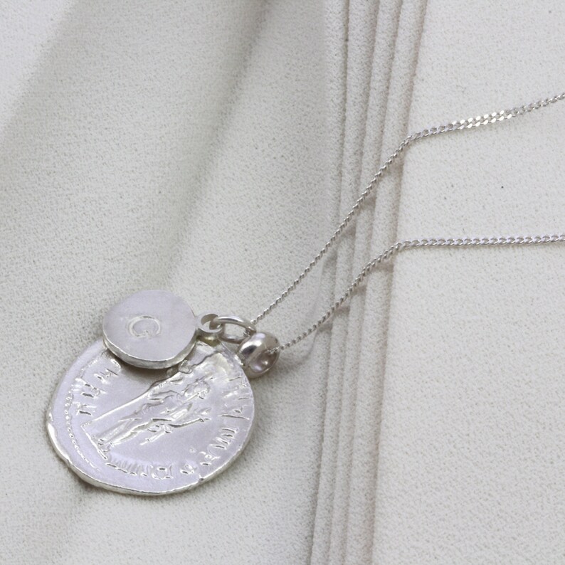 Personalised Silver Goddess Initial Necklace image 8