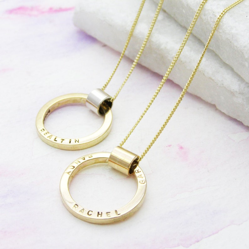 Personalised 9ct Gold Necklace Unique Gift for Her Etsy