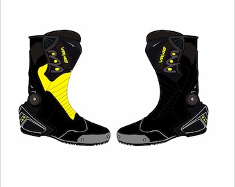 Customized Racing Boots and Gloves VR46