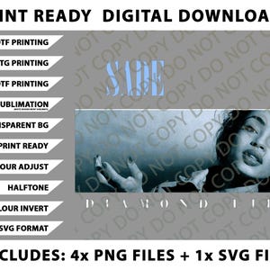 Sade Diamond Life - Transparent Png Bundle, SVG Files, Digital Downloads_1