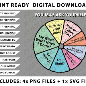 80's muziek retro songteksten - je mag jezelf afvragen cirkeldiagram png-bundel, SVG-bestanden, digitale downloads