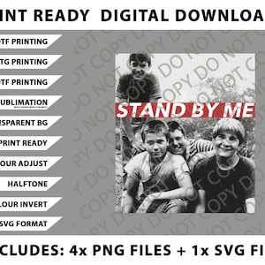 Stand By Me, 1960s Movie Poster, Retro 60s Movie Png Bundle, SVG Files, Digital Downloads