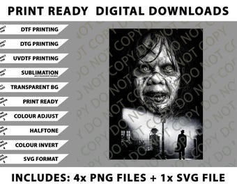 The Exorcist Png Bundle, SVG Files, Digital Downloads