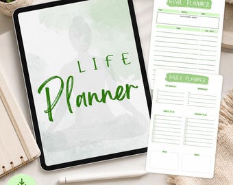 Minimalist Life Planner | Goal, Budget, Habit Tracker (Digital Download)