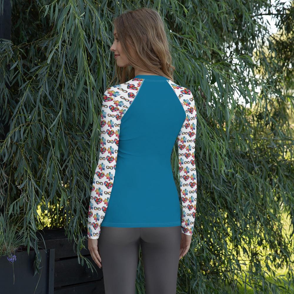 Autism Support Women's Rash Guard, All-over Print Rash Guard for Her ...