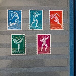 Sellos postales de la URSS Serie de sellos XX Juegos Olímpicos de Verano Múnich Alemania 1972 Estado de conservación. Un regalo para un deportista