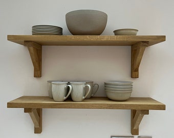 Handmade Oak Shelves