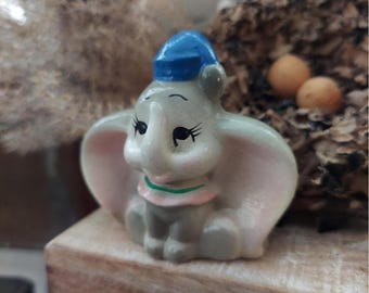 Vintage Small Porcelain Disney Dumbo Figure