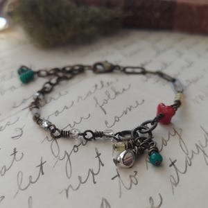 Vintage Style Colorful Beaded Bracelet: One-of-a-Kind Boho Jewelry