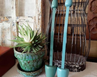 Vintage Pastel Teal 1930s Shoe Stretchers