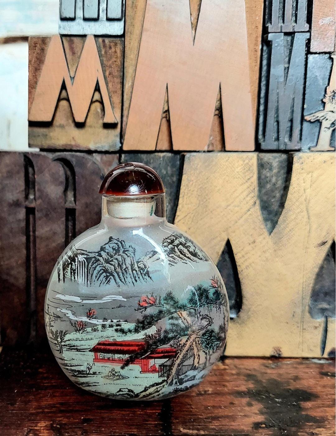 Japanese Vintage Small Glass Bottle - Etsy
