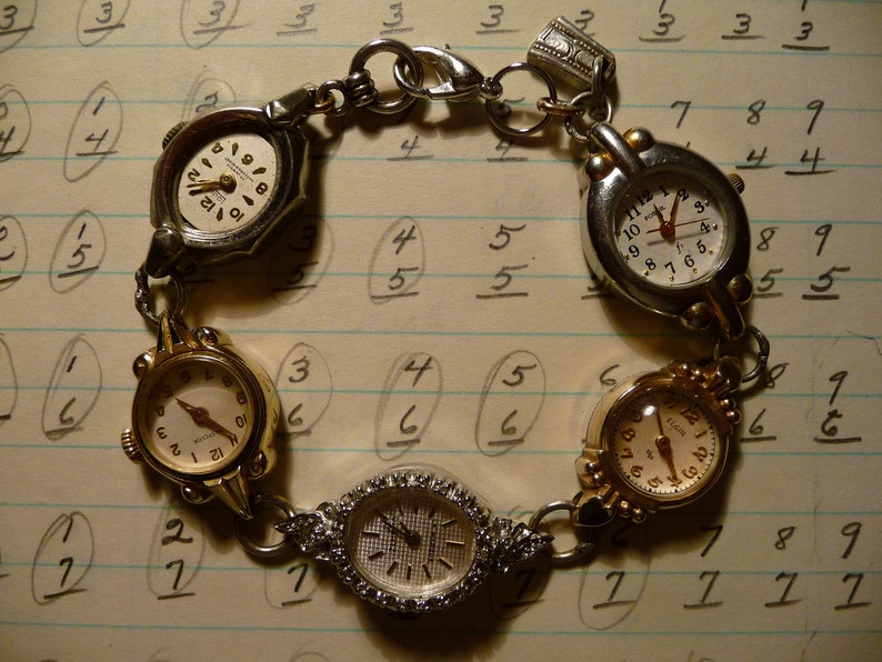 Vintage Watches For Sale >> Sale Vintage Watches Made Into A Braceletboth Gold And Etsy Vintage Watches For Sale >> Sale Vintage Watches Made Into A Braceletboth Gold And Etsy