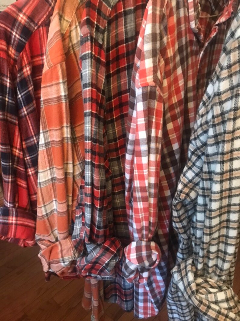 bridesmaids flannel shirts