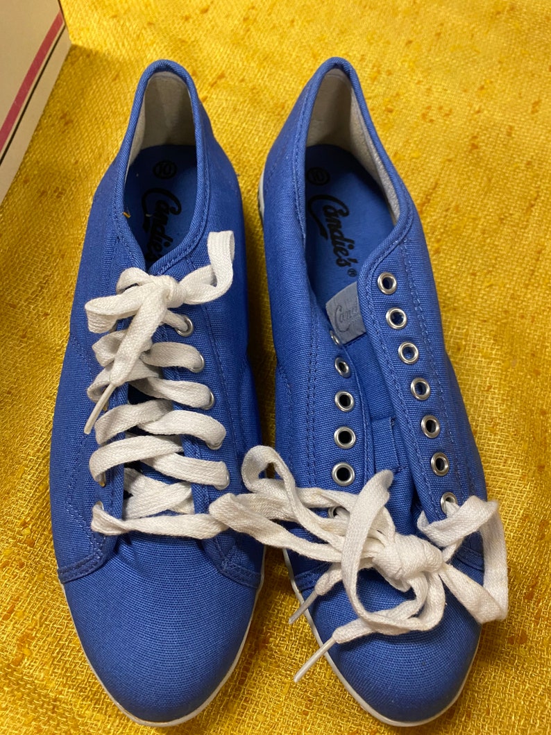 Vintage 1980s Candies by El Greco Blue Sneakers Shoes NIB - Etsy