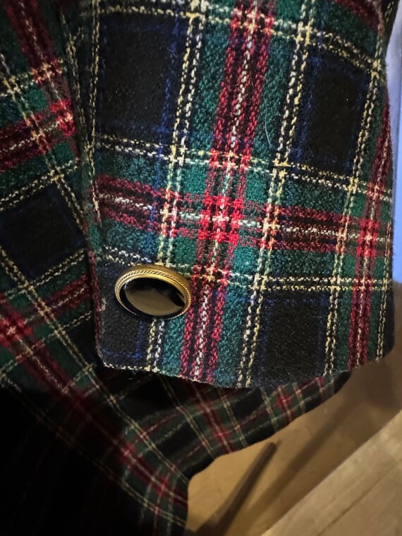 Vintage Pendleton Plaid One Button Jacket Pure Vi… - image 6