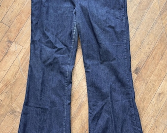 Vintage H Bar C Ranchwear Tomboy Denim Flared Jeand  37 x 31 Boot Cut Western
