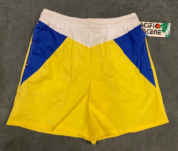 Vintage 1970’s 80’s Pacific Scene Boys Swim Trunk… - image 1