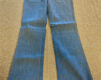 Vintage 1970’s Boys Wrangler Jeans Pants 25 x 28 Boot Flares Deadstock Tags 14 Slim