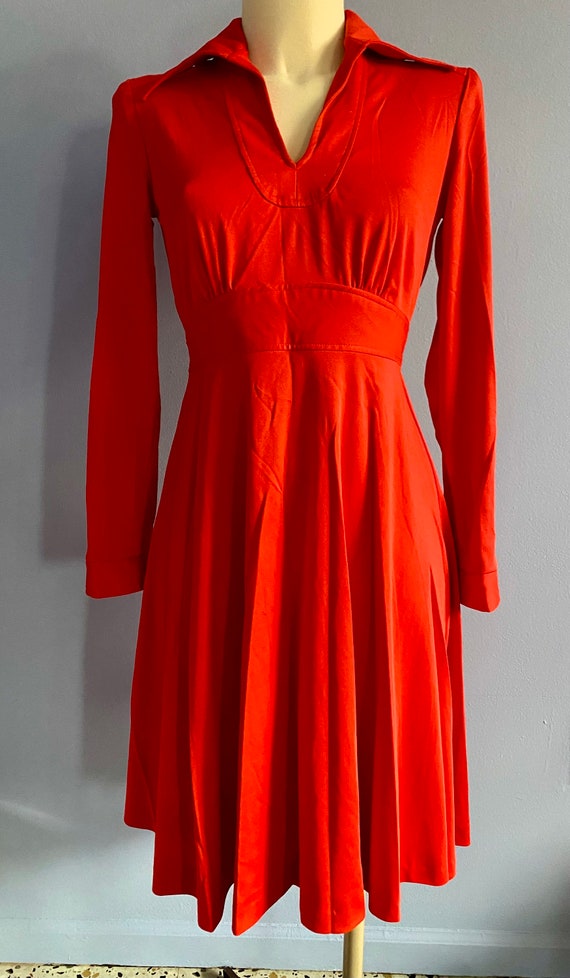 Vintage 1970’s Jody T of California Red Stretch K… - image 1