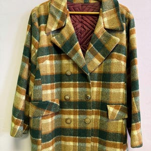 Men's Double Breasted Coat 60s 70s - Etsy