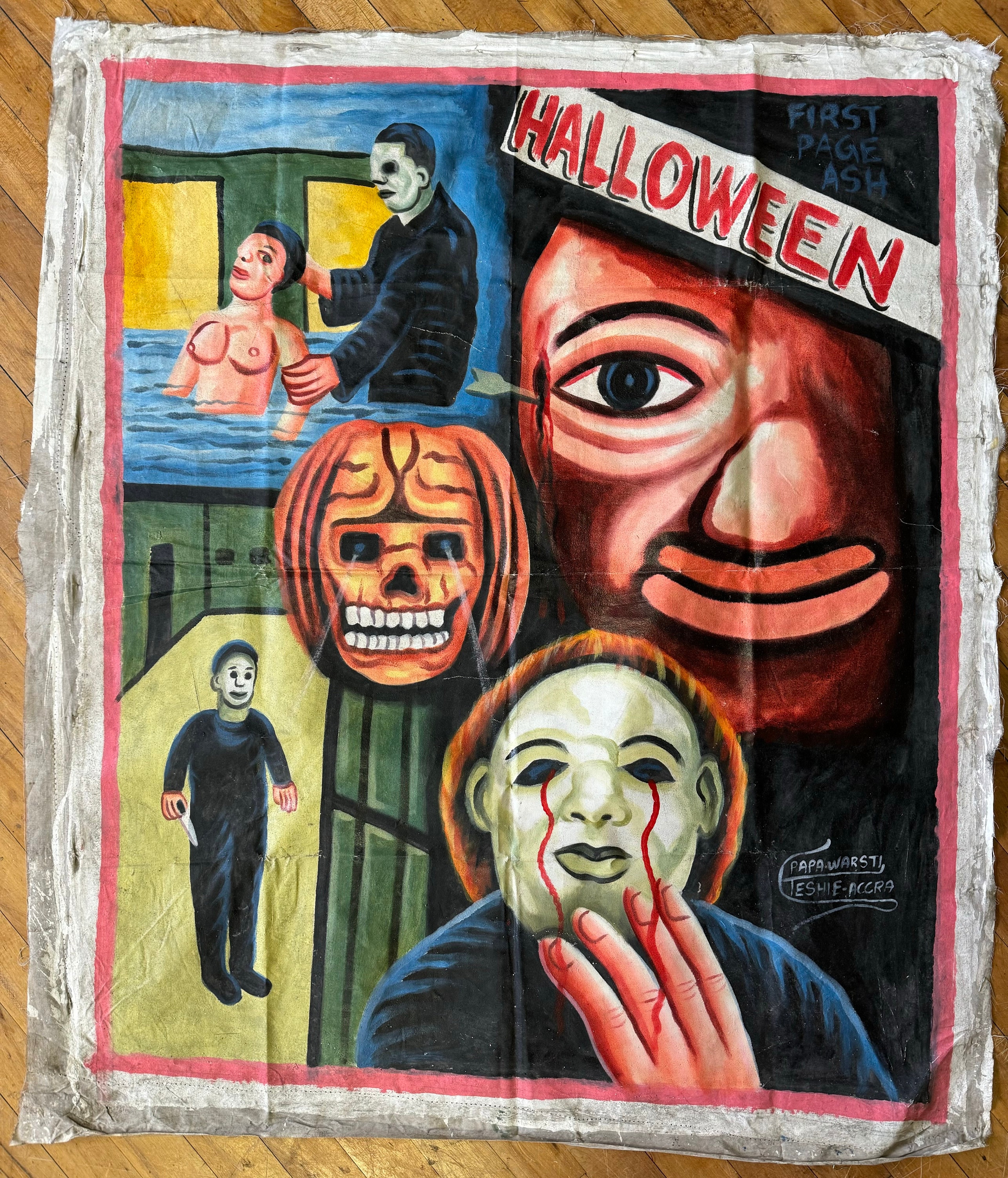 絵画 GHANAVISION film posters hand painted Ghanavision: Hand-Painted Film Posters from Ghana: de Ruyter