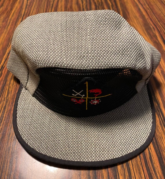 Vintage Mens 1960s Sports Mesh Hat Cap Brim Fishing Tennis Size 7