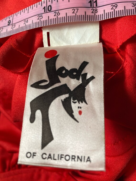 Vintage 1970’s Jody T of California Red Stretch K… - image 7