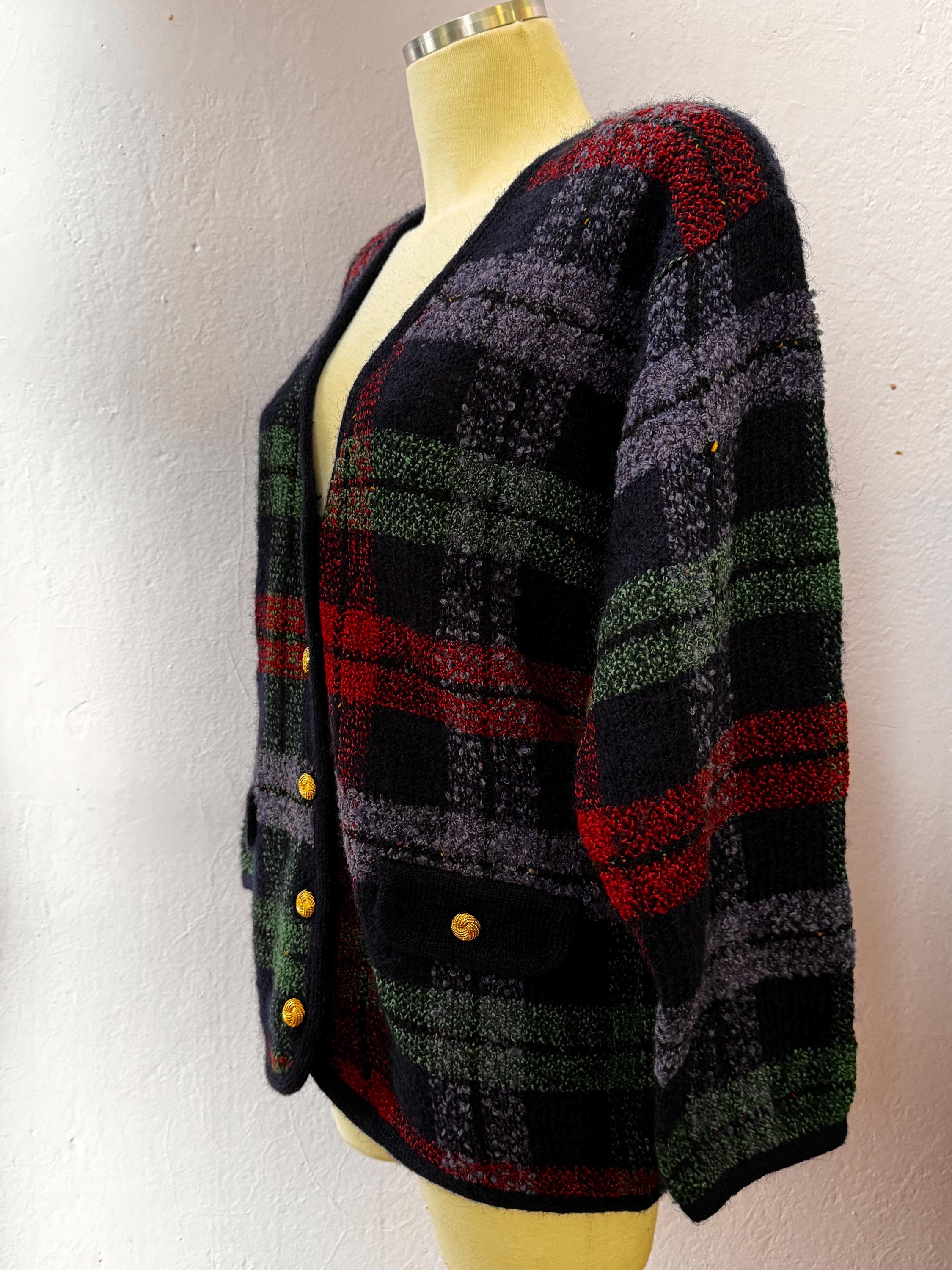 90s Plaid Sweater - Etsy display picture 1
