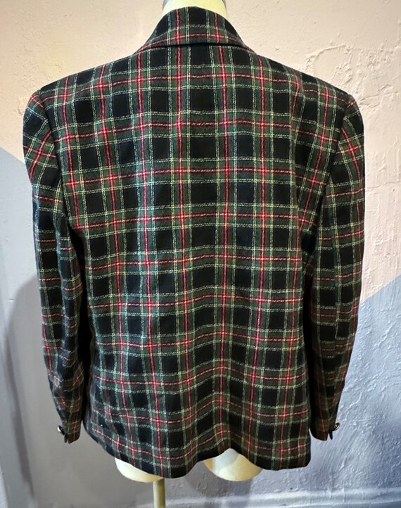 Vintage Pendleton Plaid One Button Jacket Pure Vi… - image 5
