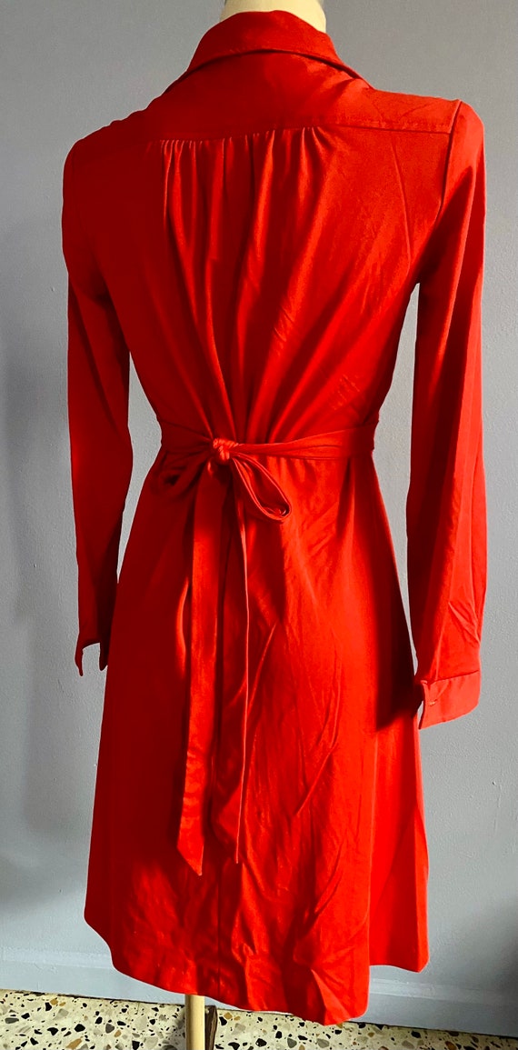 Vintage 1970’s Jody T of California Red Stretch K… - image 4