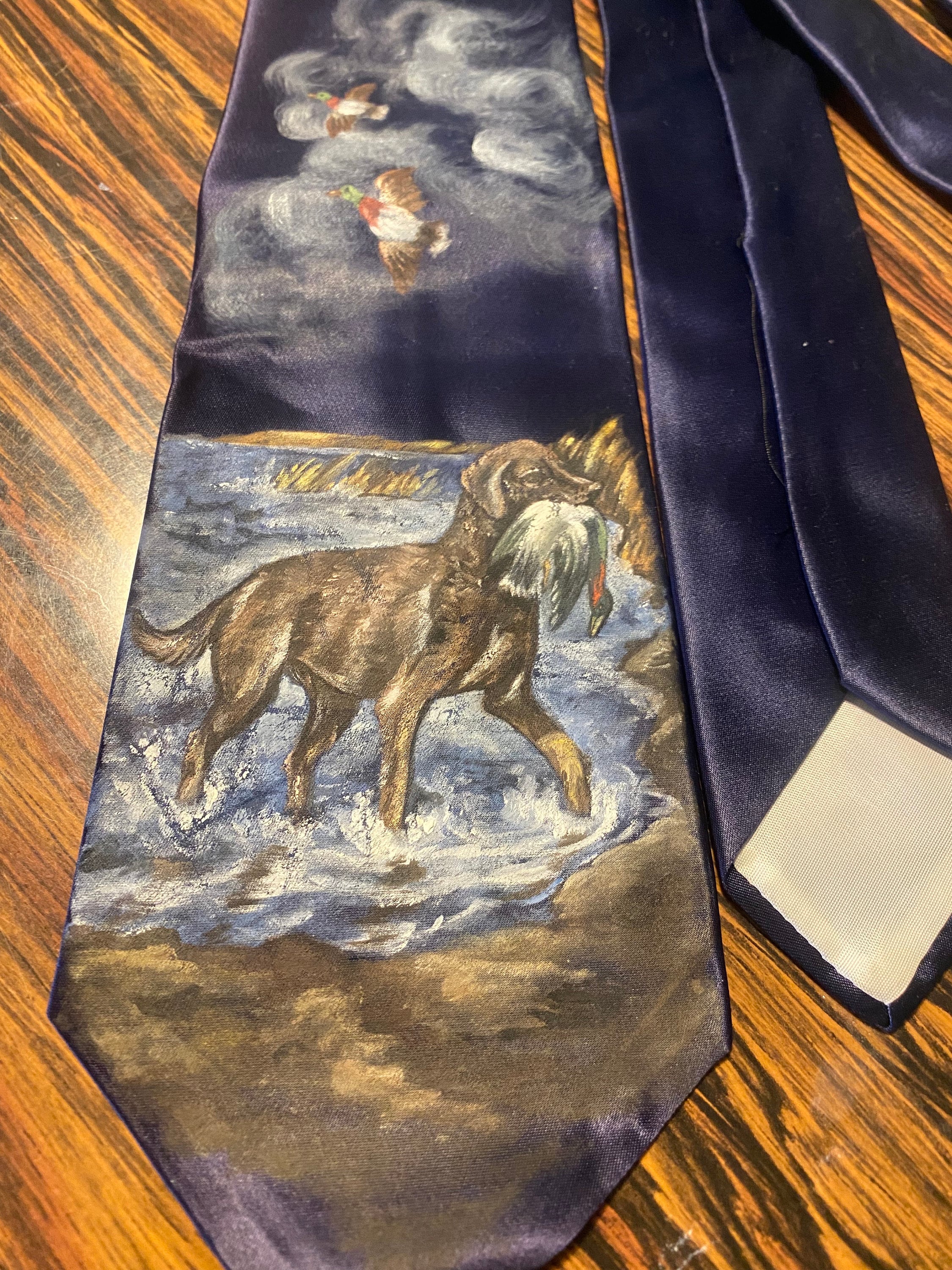 hunting dog tie