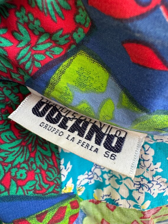 Vintage Oceano Floral Patchwork Button Front Men’… - image 2