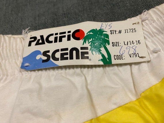 Vintage 1970’s 80’s Pacific Scene Boys Swim Trunk… - image 4