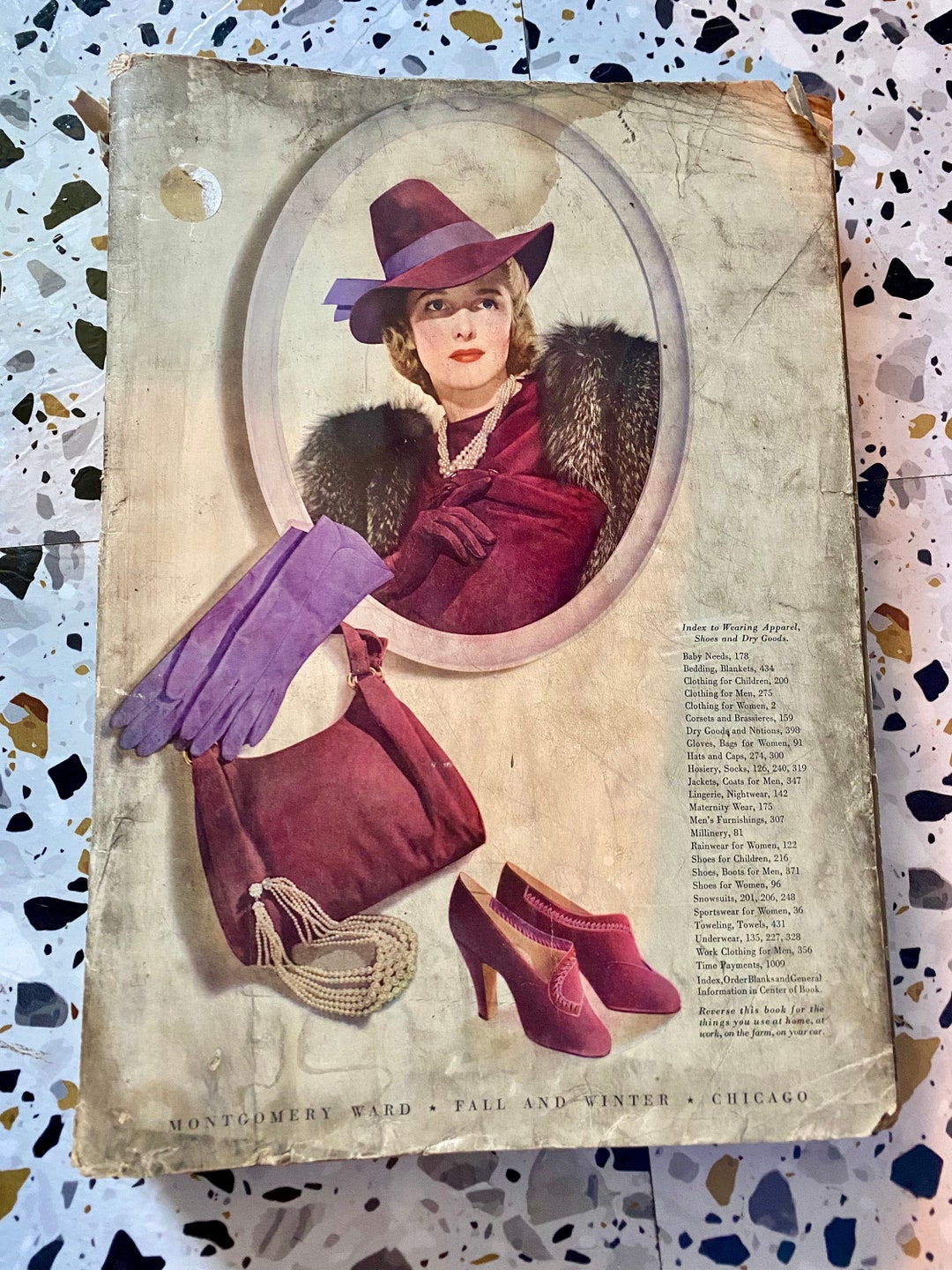 Vintage 1939 1940 Montgomery Ward Fall Winter Chicago Catalog Catalogue