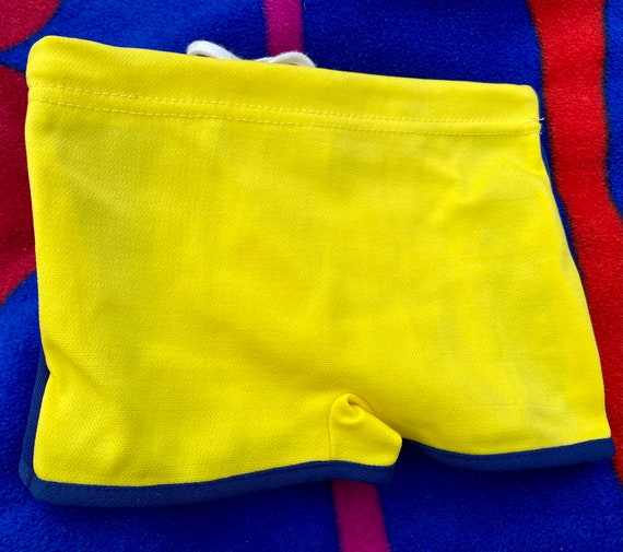 Vintage 1960’s Boys Swim Trunks Little Funky Knit… - image 2